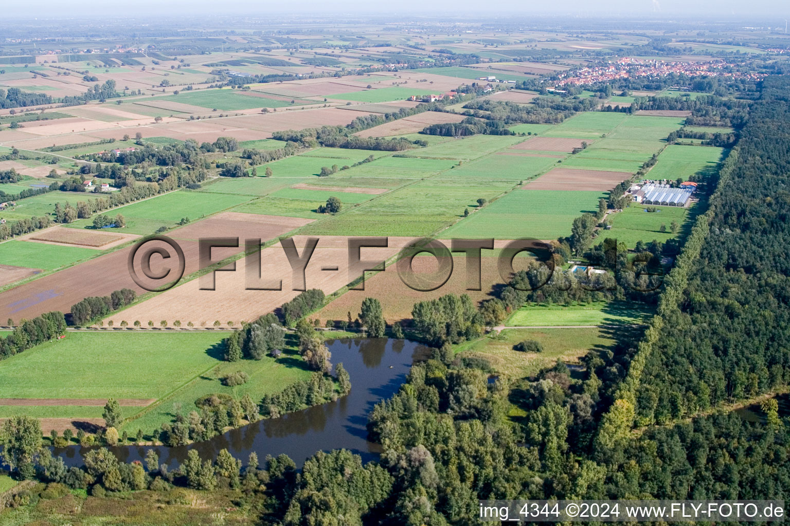 Steinfeld in the state Rhineland-Palatinate, Germany from the drone perspective