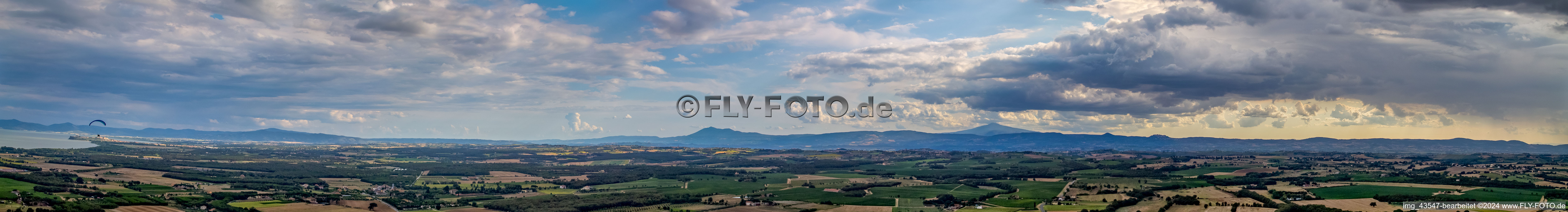 Panorama in Montepulciano in the state Siena, Italy