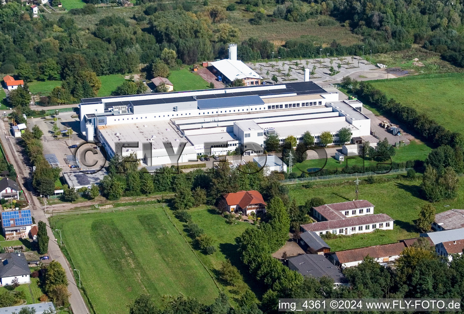 Industrial area in the district Schaidt in Wörth am Rhein in the state Rhineland-Palatinate, Germany