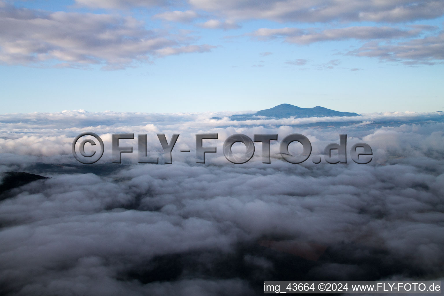 Aerial photograpy of Trequanda in the state Siena, Italy