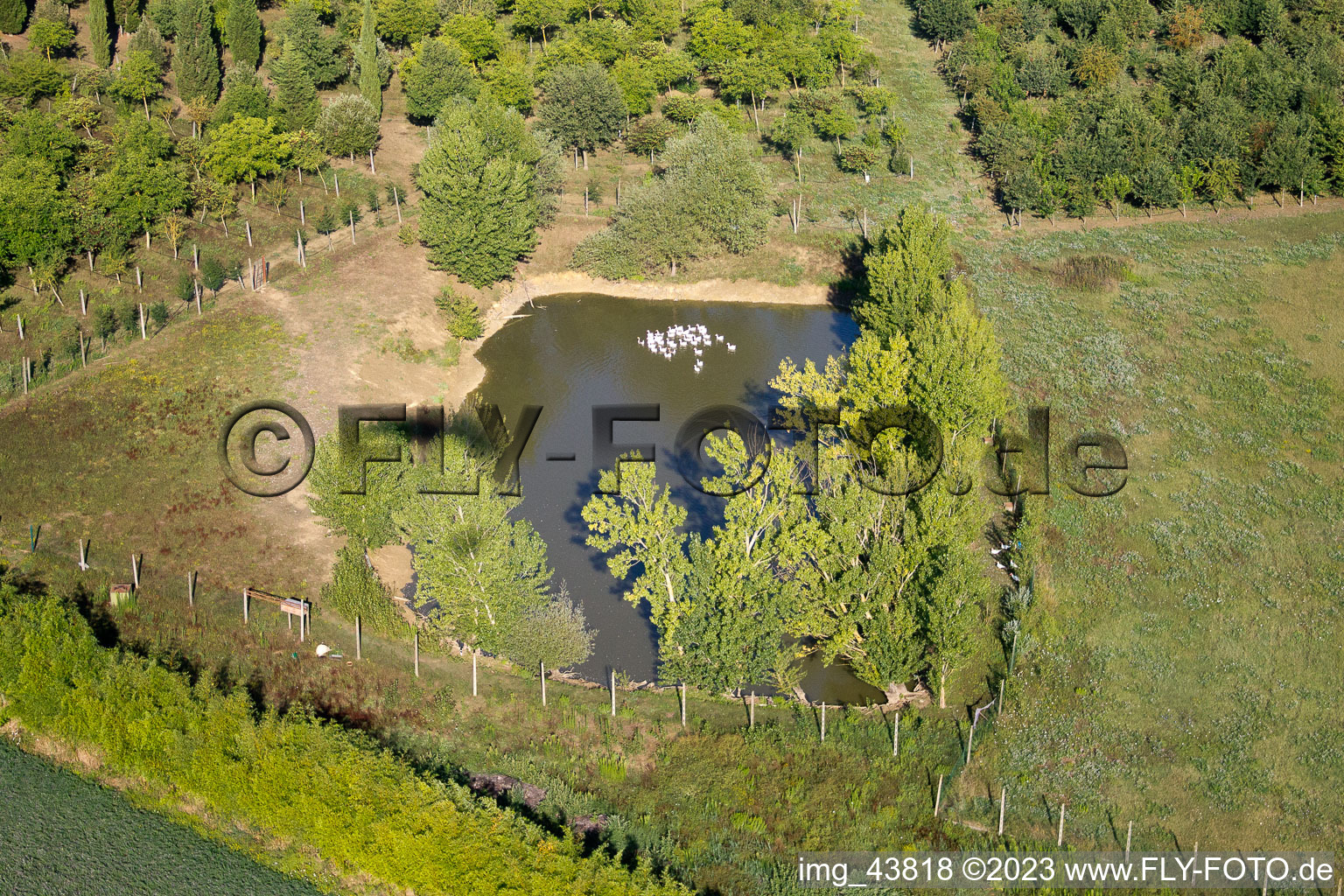 Aerial photograpy of Creti in the state Tuscany, Italy