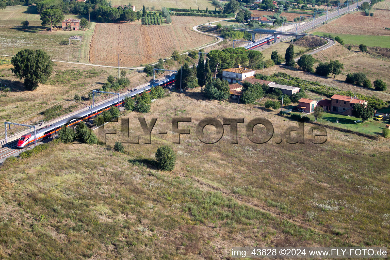 Castroncello in the state Tuscany, Italy out of the air