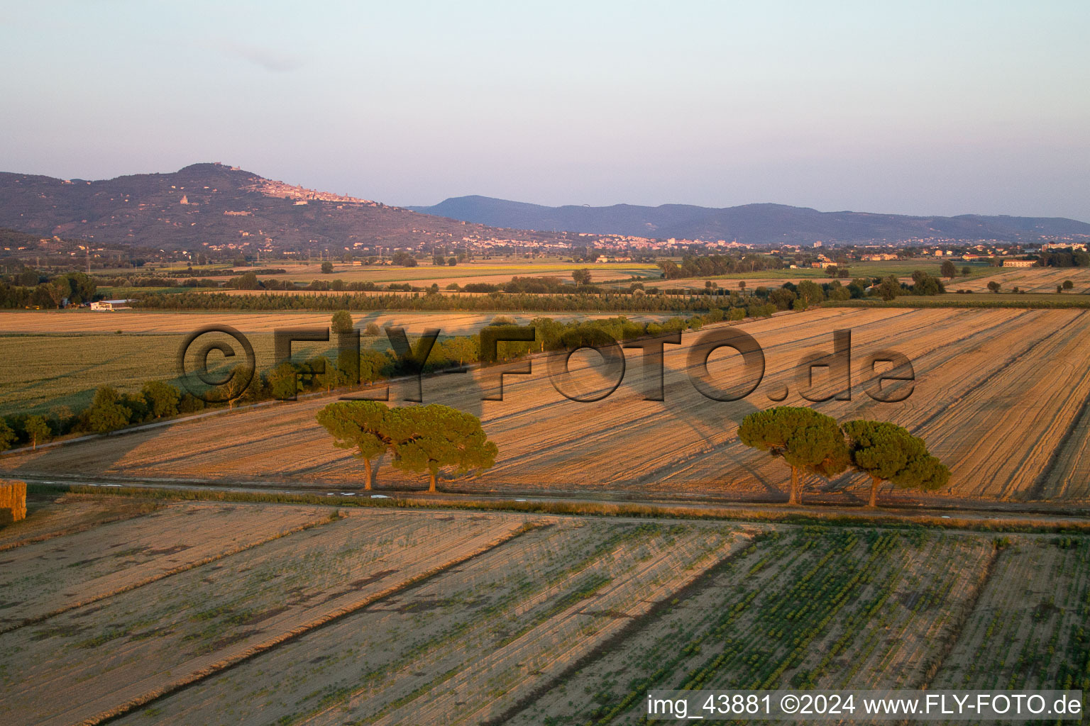 Drone image of Castroncello in the state Tuscany, Italy