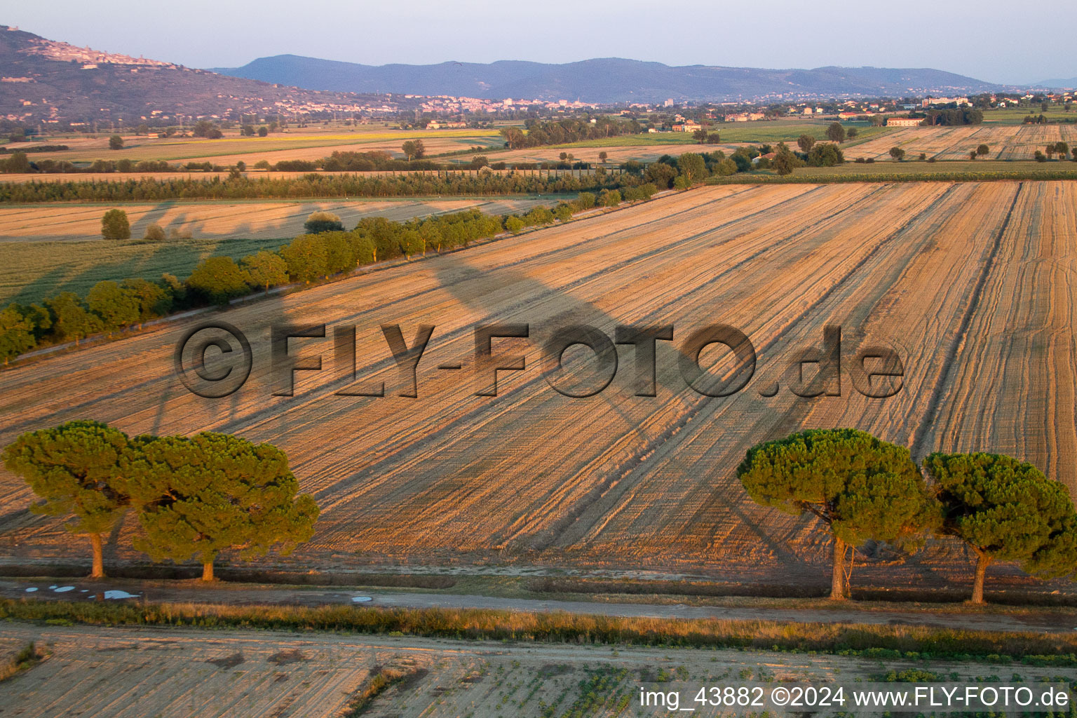 Castroncello in the state Tuscany, Italy from the drone perspective