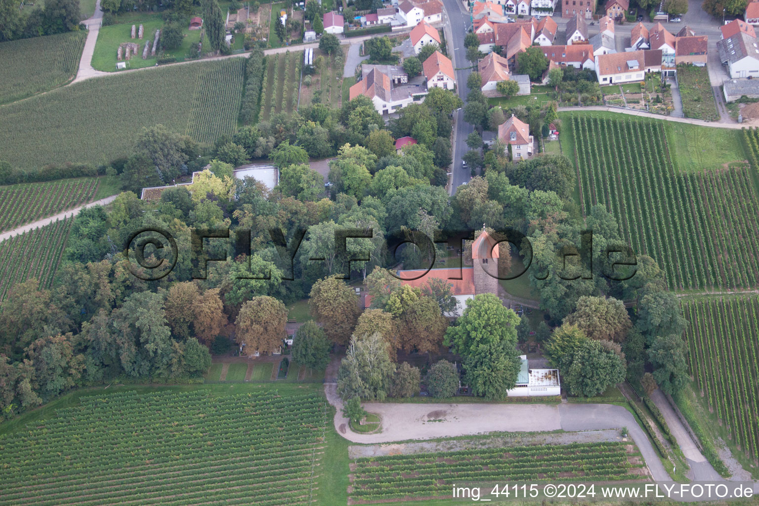 Landau in der Pfalz in the state Rhineland-Palatinate, Germany from the drone perspective