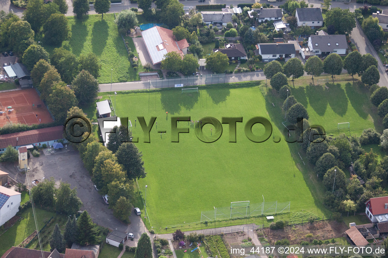 Drone recording of District Mörzheim in Landau in der Pfalz in the state Rhineland-Palatinate, Germany