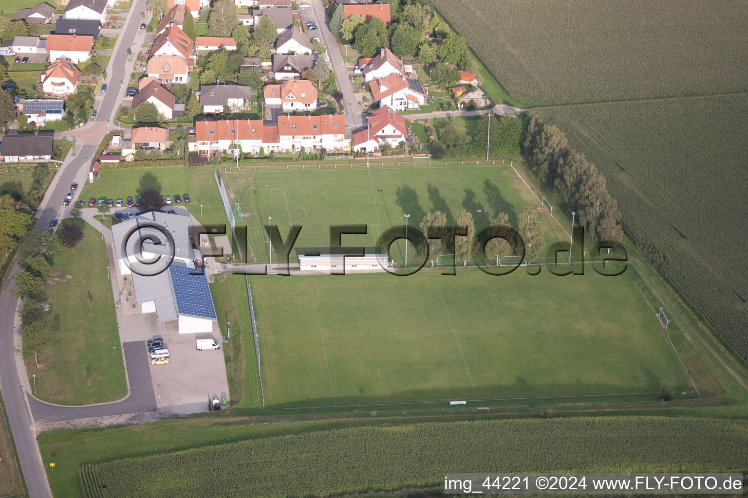 Aerial photograpy of Dierbach in the state Rhineland-Palatinate, Germany