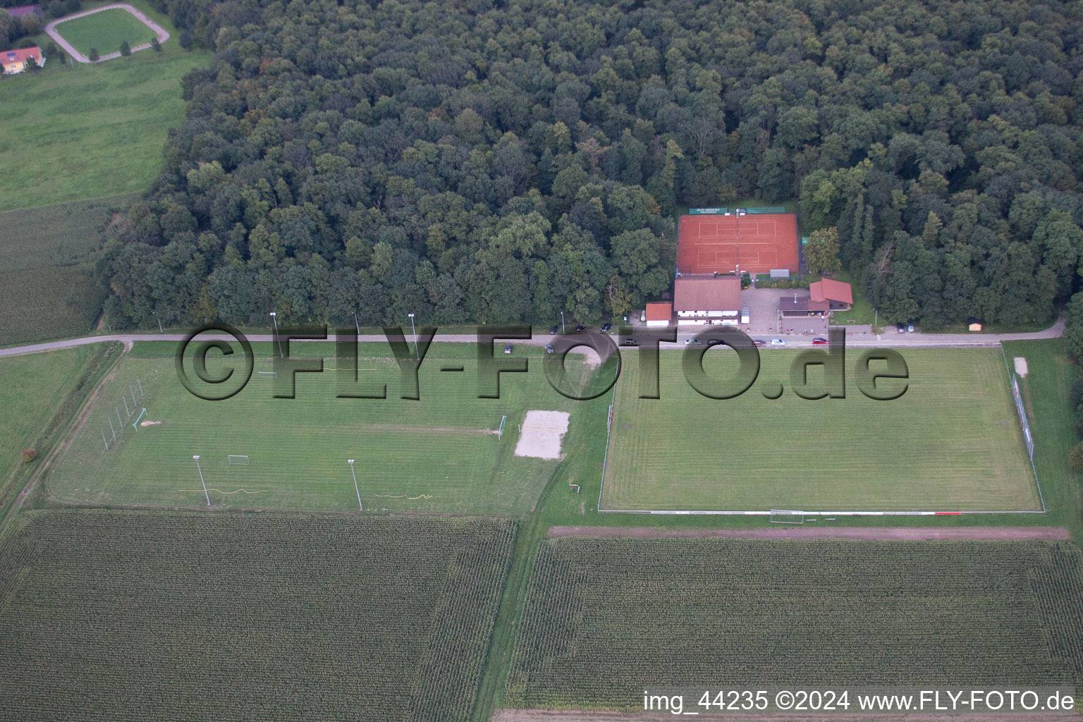 Freckenfeld in the state Rhineland-Palatinate, Germany from above