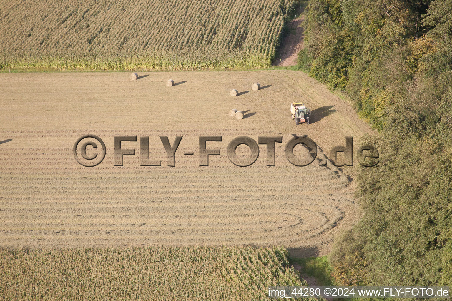 Kandel in the state Rhineland-Palatinate, Germany from a drone