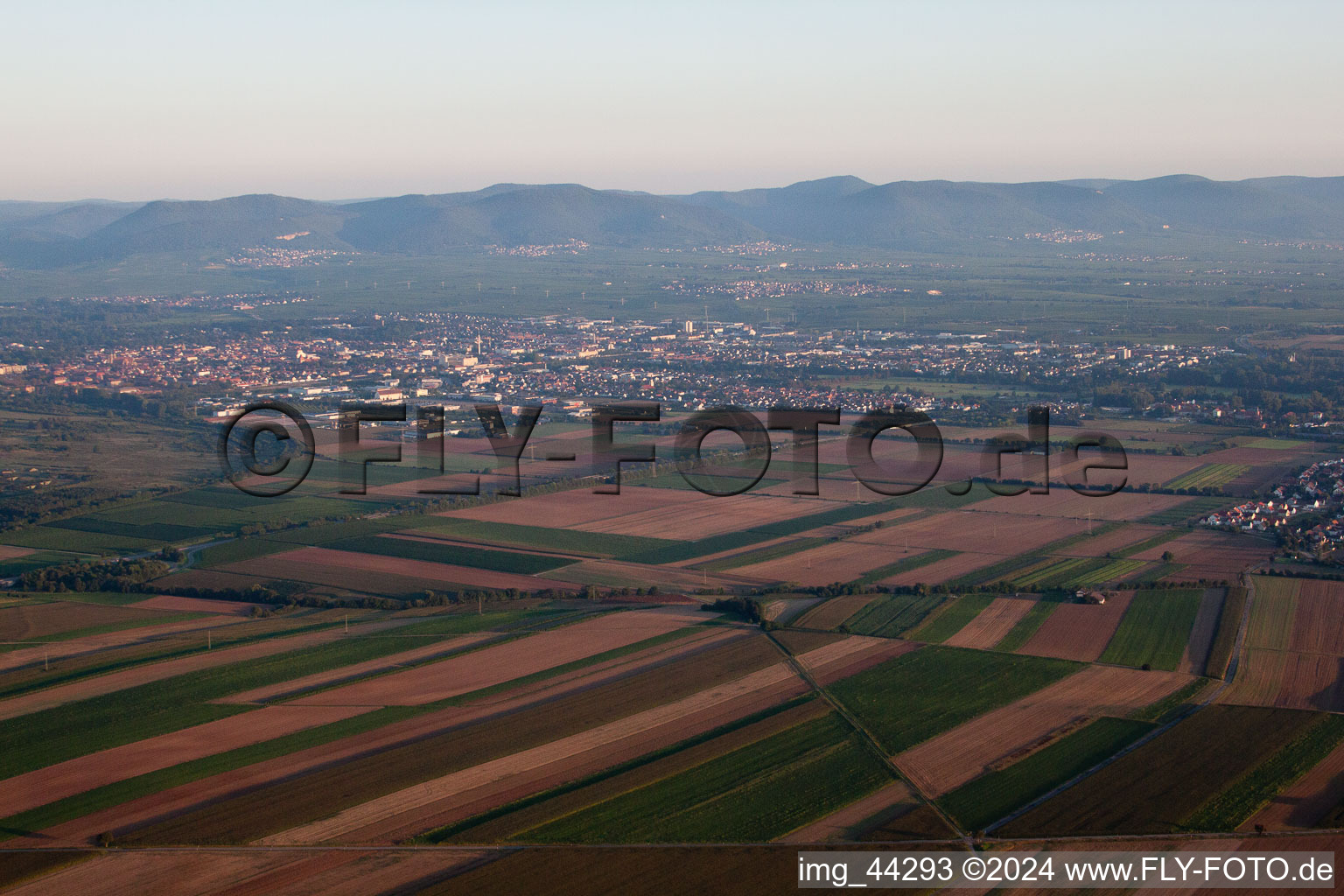 Landau from the southeast in Landau in der Pfalz in the state Rhineland-Palatinate, Germany