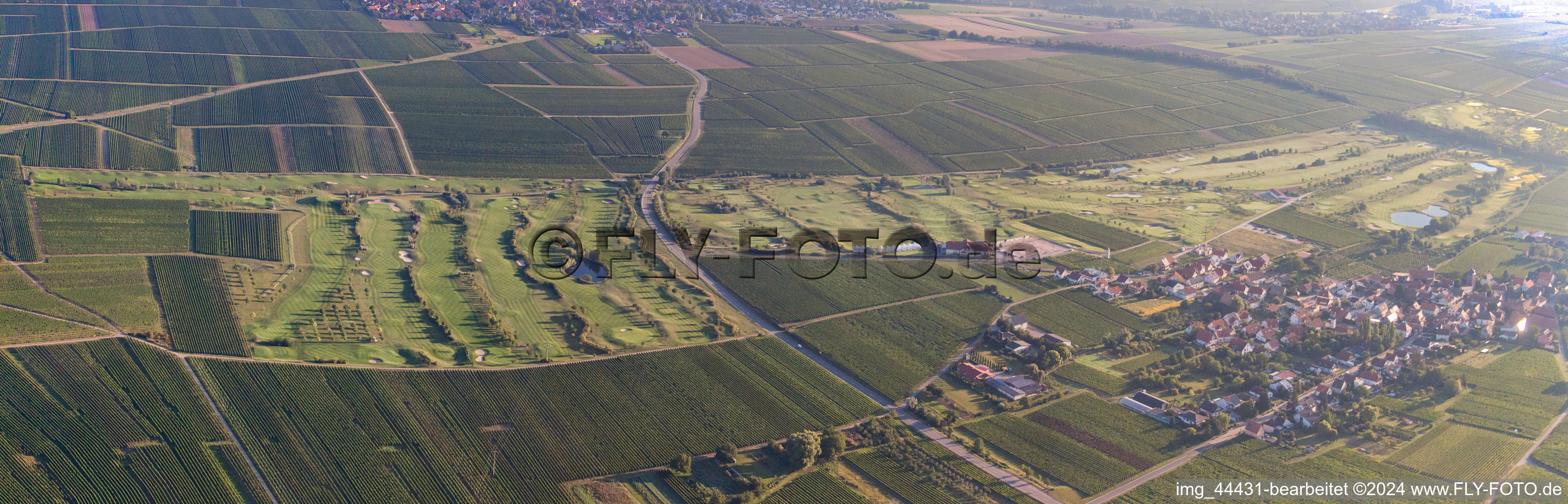 Grounds of the Golf course at Golfgarten Deutsche Weinstrasse in Dackenheim in the state Rhineland-Palatinate