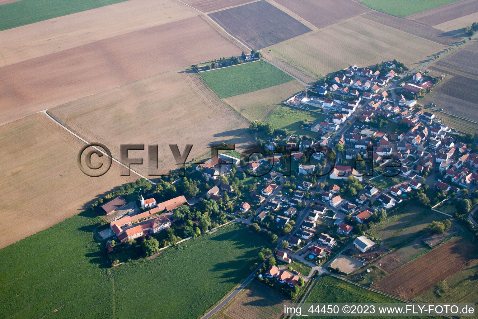 Quirnheim in the state Rhineland-Palatinate, Germany out of the air