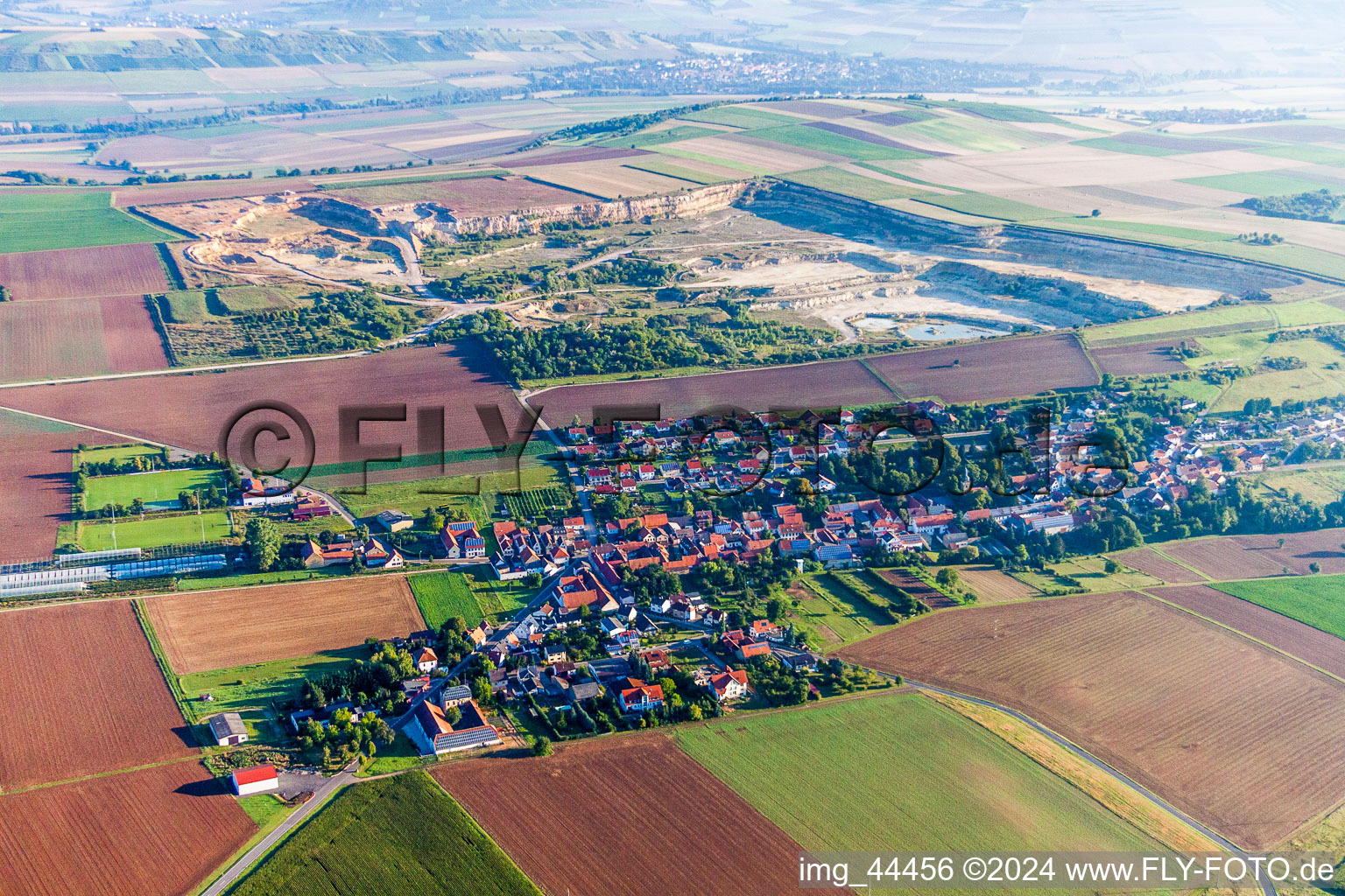 Village view in Rüssingen in the state Rhineland-Palatinate, Germany