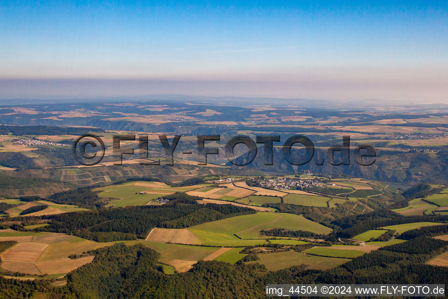 Aerial view of Loreley in the state Rhineland-Palatinate, Germany