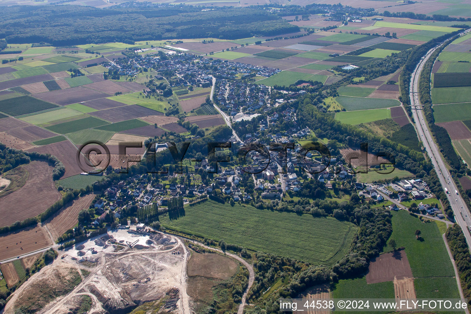 Oblique view of Grafschaft in the state Rhineland-Palatinate, Germany