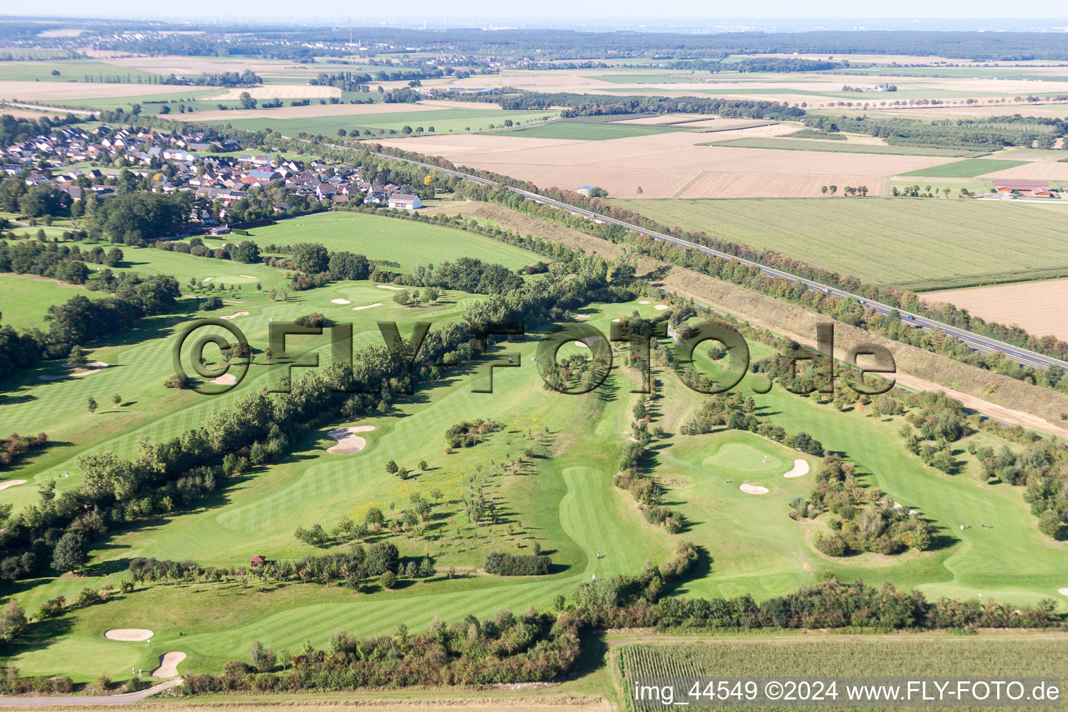 Aerial view of Grounds of the Golf course at Golf Club Schloss Miel in the district Miel in Swisttal in the state North Rhine-Westphalia, Germany