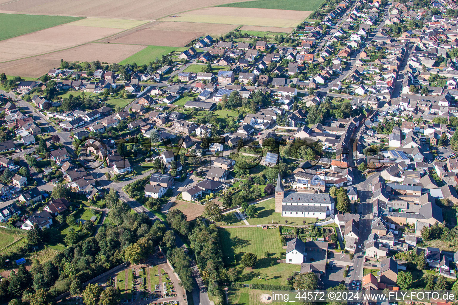 Village view in the district Lommersum in Weilerswist in the state North Rhine-Westphalia, Germany