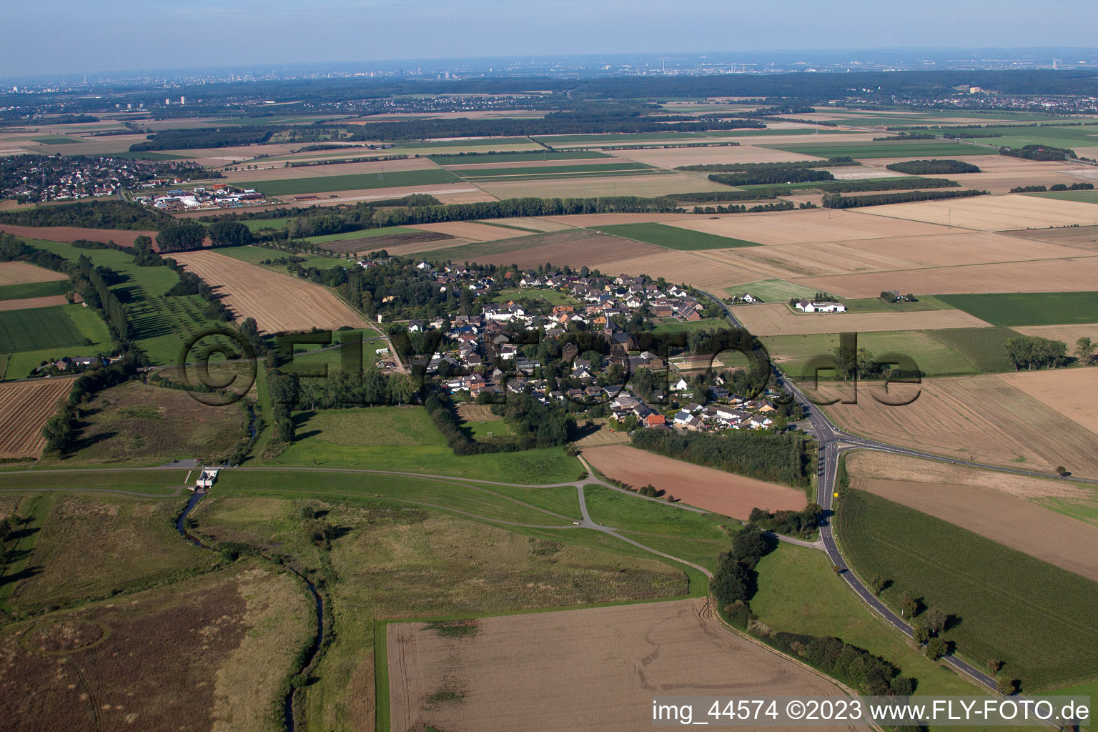 Aerial view of Euskirchen in the state North Rhine-Westphalia, Germany