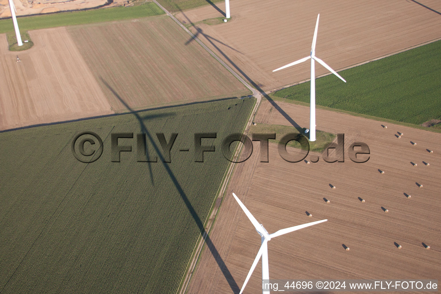 Oblique view of Erkelenz in the state North Rhine-Westphalia, Germany