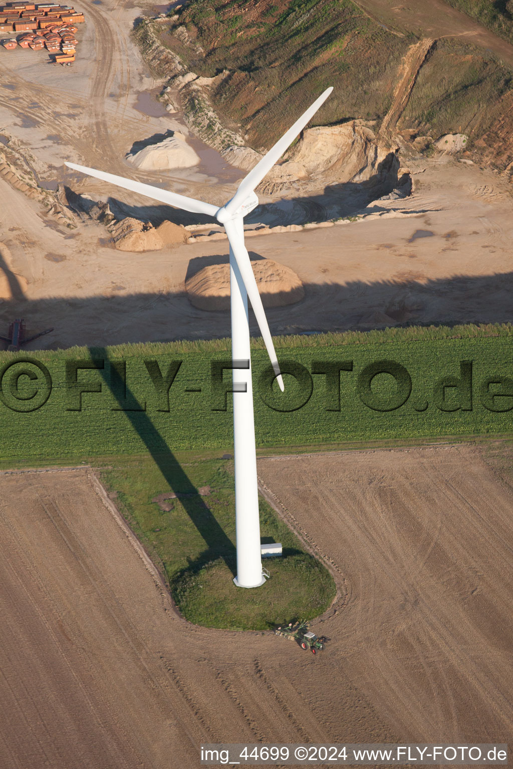 Erkelenz in the state North Rhine-Westphalia, Germany from above