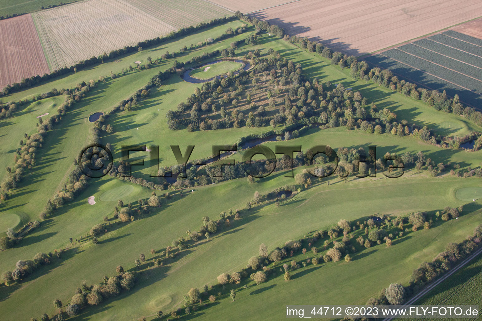 Golf club Mönchengladbach-Wanlo eV in Mönchengladbach in the state North Rhine-Westphalia, Germany from above