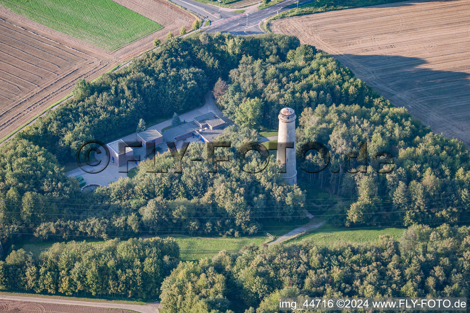 Bird's eye view of Erkelenz in the state North Rhine-Westphalia, Germany