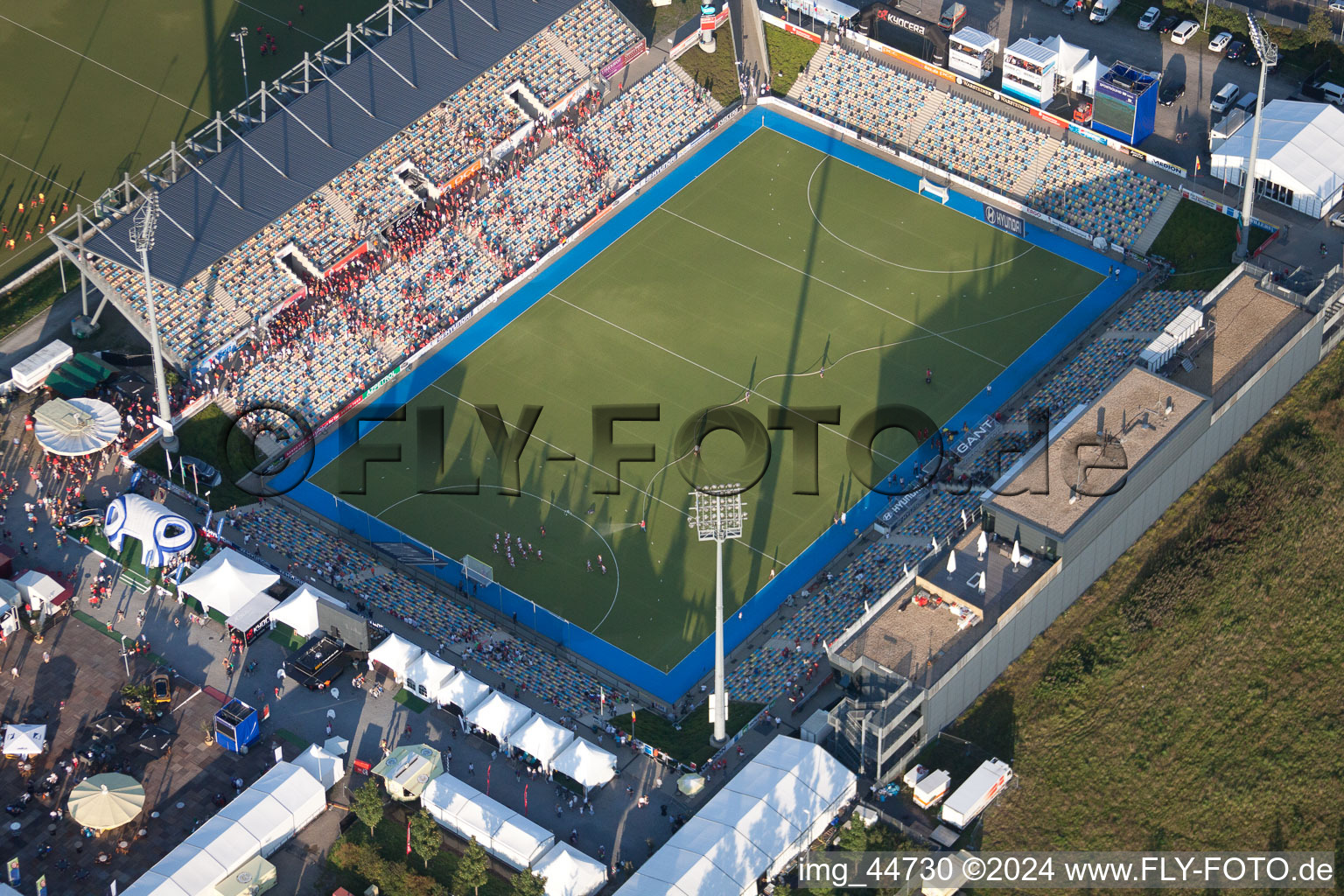 Football stadium of the football club Sparkassen park in Moenchengladbach in the state North Rhine-Westphalia