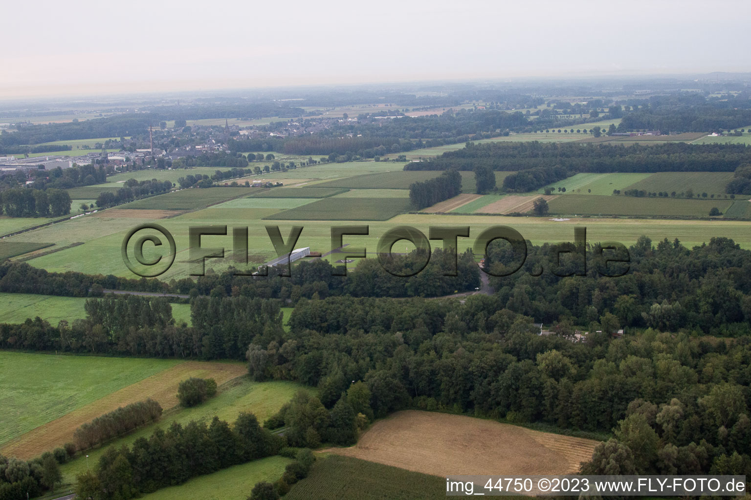 Grefrath in the state North Rhine-Westphalia, Germany from above