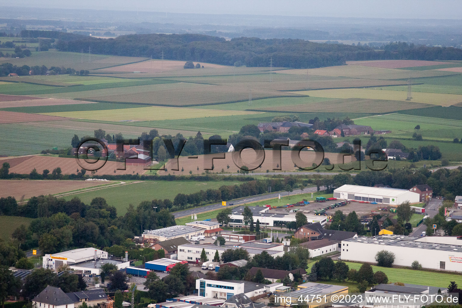 Grefrath in the state North Rhine-Westphalia, Germany out of the air