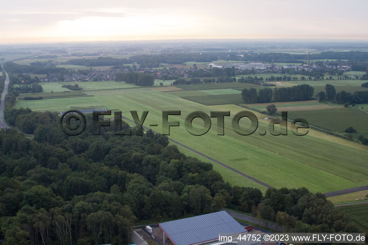 Grefrath in the state North Rhine-Westphalia, Germany seen from above