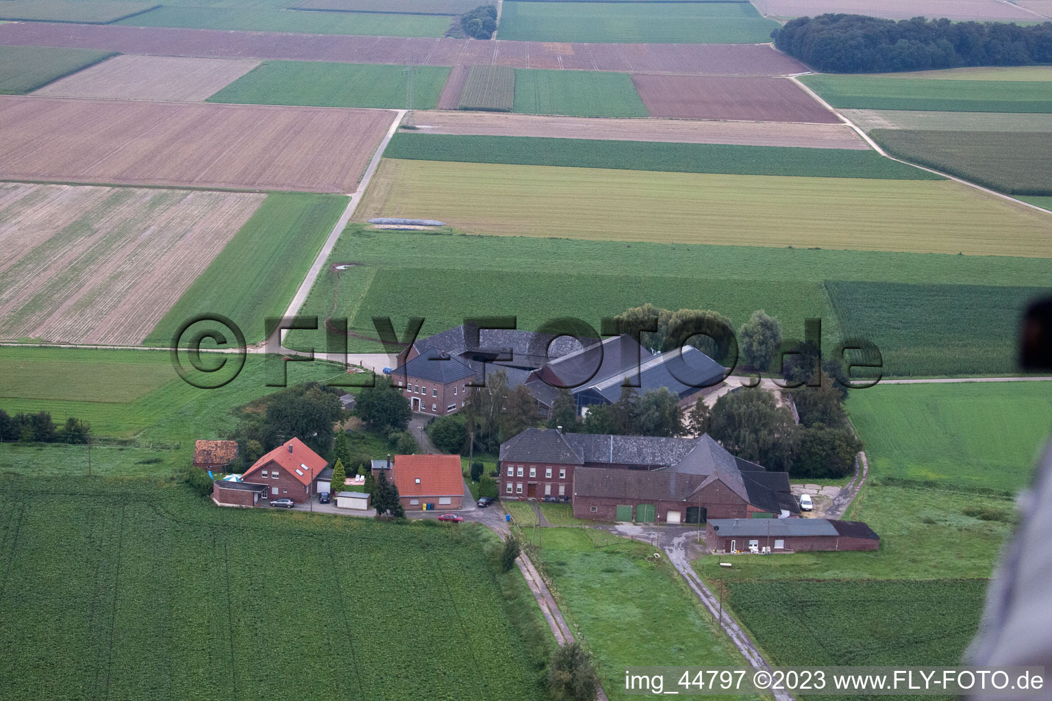 Grefrath in the state North Rhine-Westphalia, Germany from the drone perspective