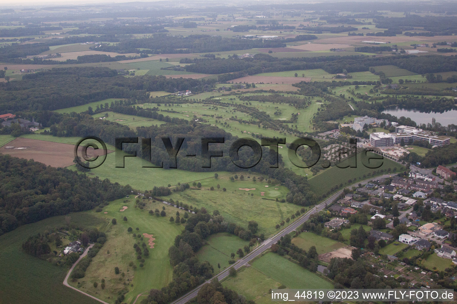 Aerial view of Veert in the state North Rhine-Westphalia, Germany