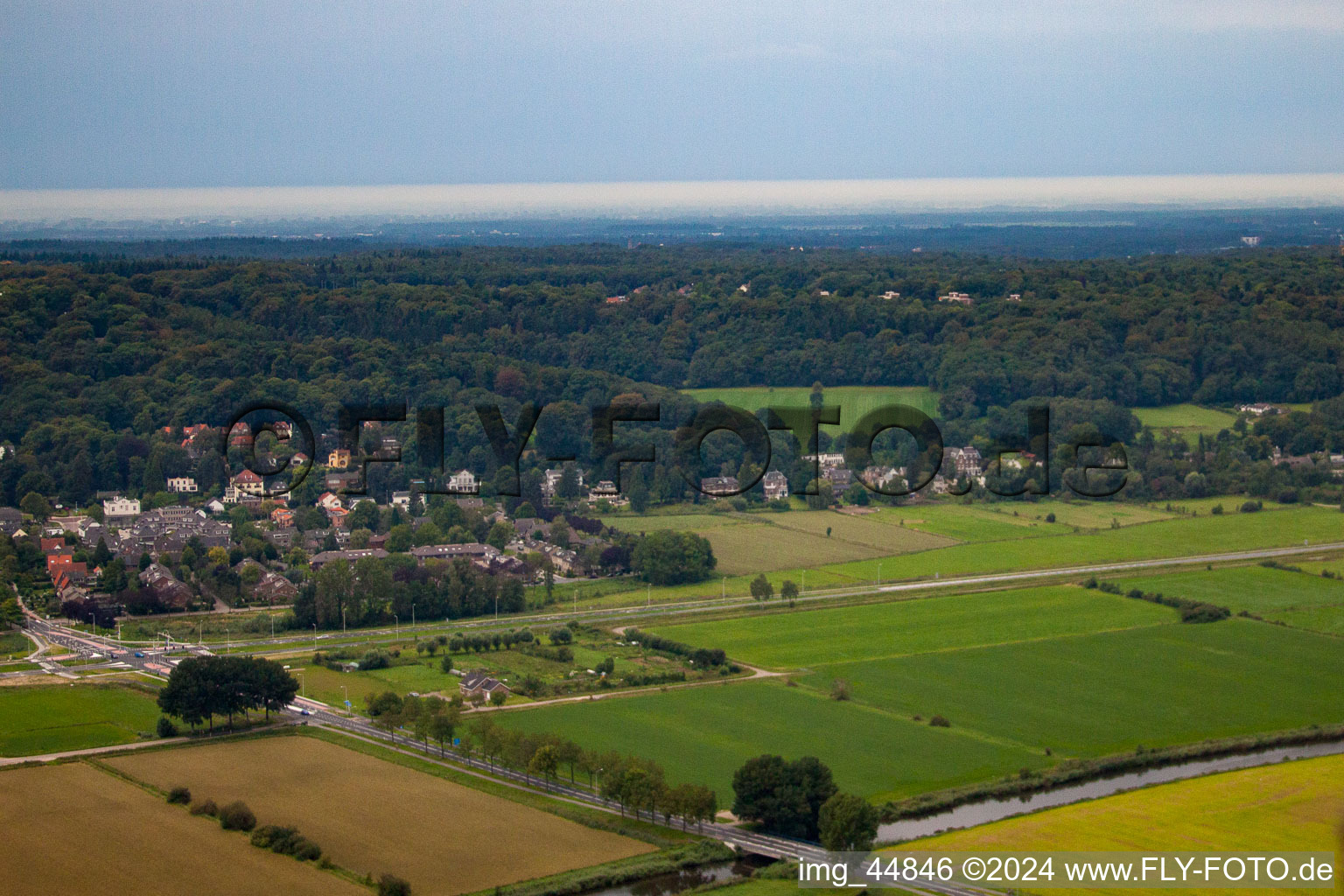 Aerial photograpy of Persingen in the state Gelderland, Netherlands