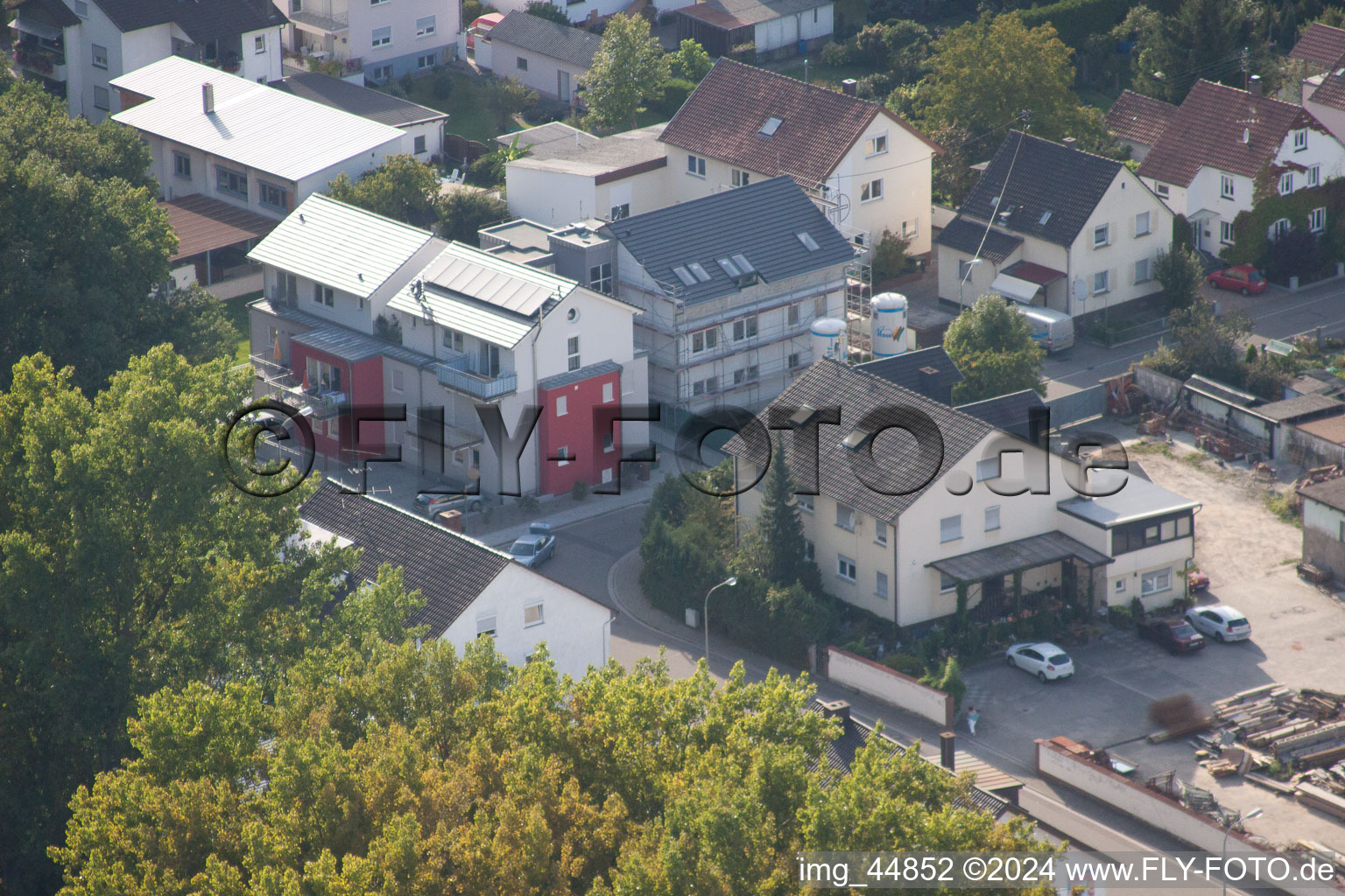 Kandel in the state Rhineland-Palatinate, Germany seen from a drone