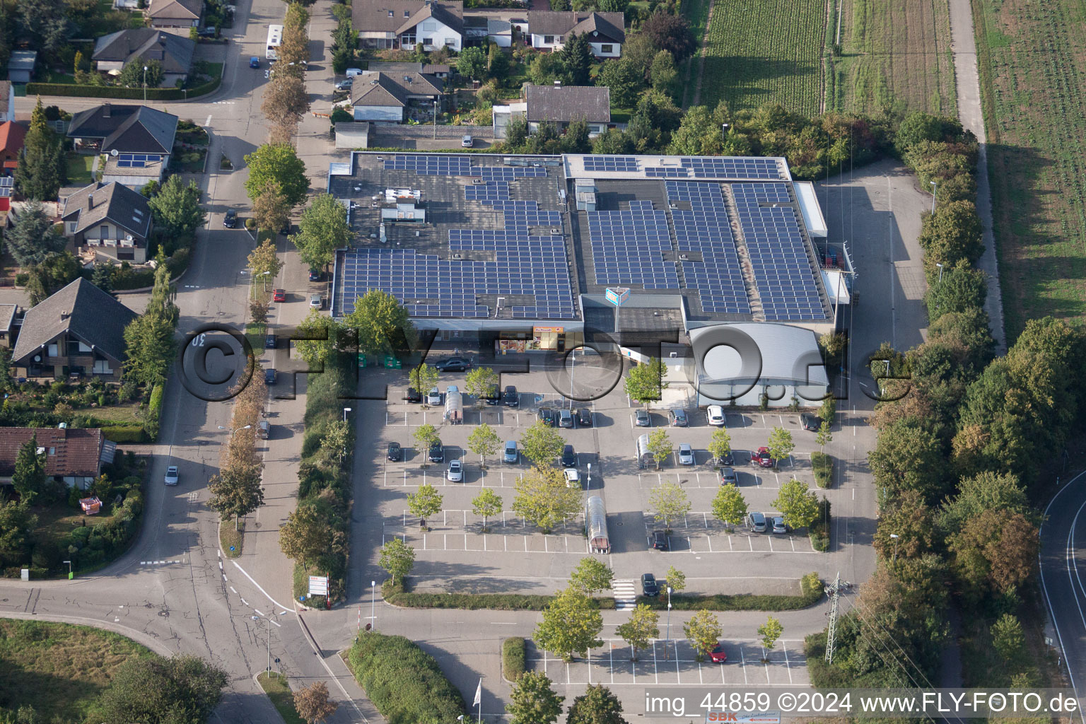 Aerial photograpy of Kandel in the state Rhineland-Palatinate, Germany