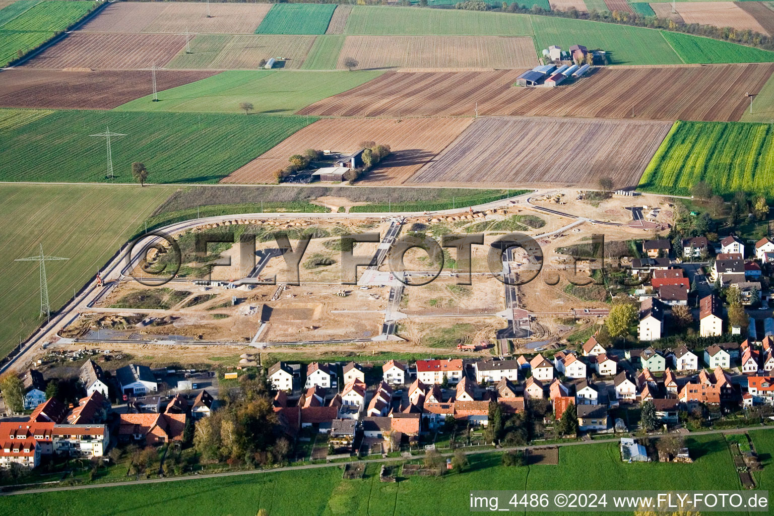 New development area Höhenweg in Kandel in the state Rhineland-Palatinate, Germany