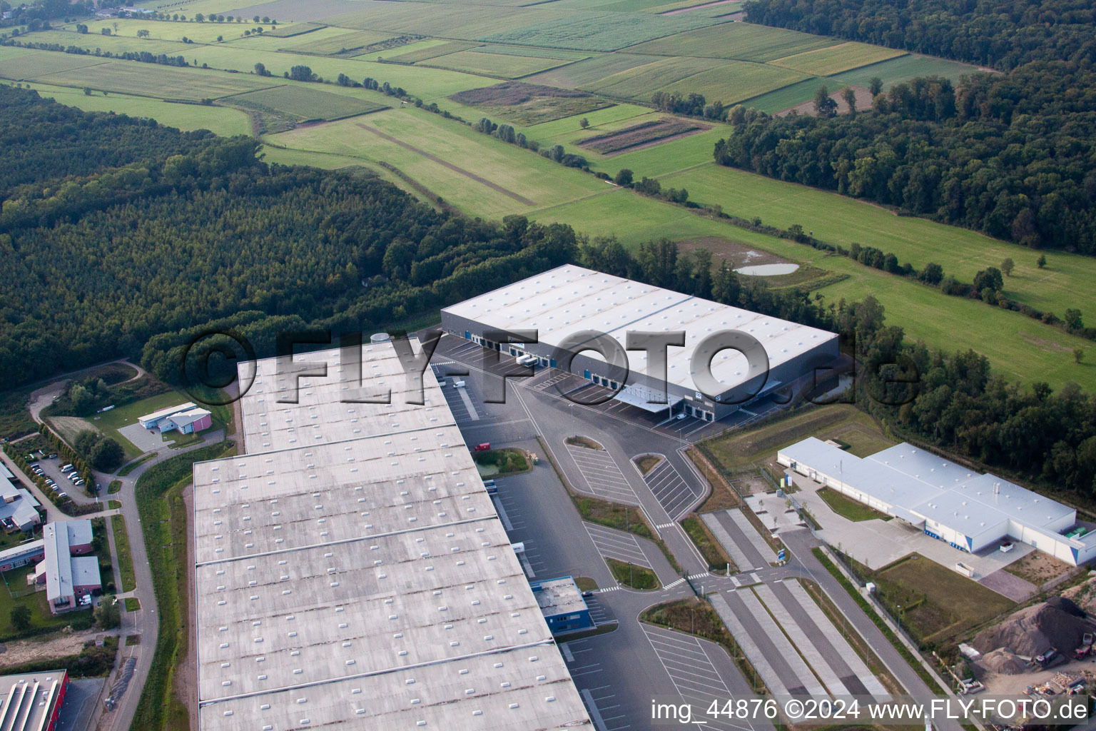 Horst Industrial Estate in the district Minderslachen in Kandel in the state Rhineland-Palatinate, Germany out of the air