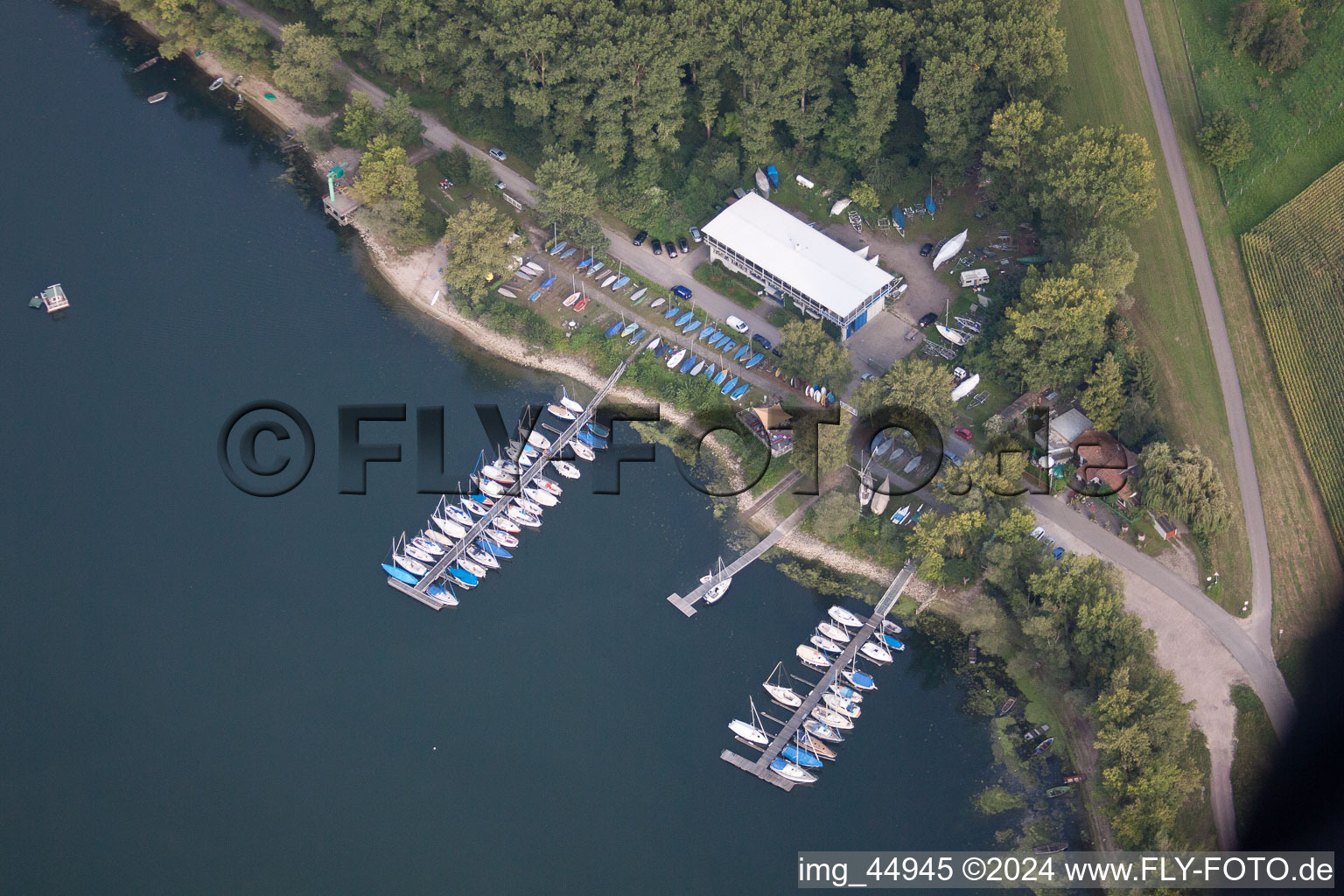 Sailing Club Wörth eV in the district Maximiliansau in Wörth am Rhein in the state Rhineland-Palatinate, Germany