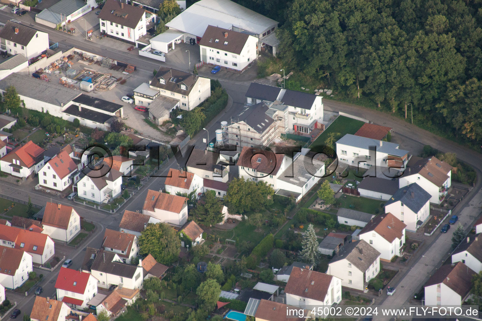 Oblique view of Kandel in the state Rhineland-Palatinate, Germany