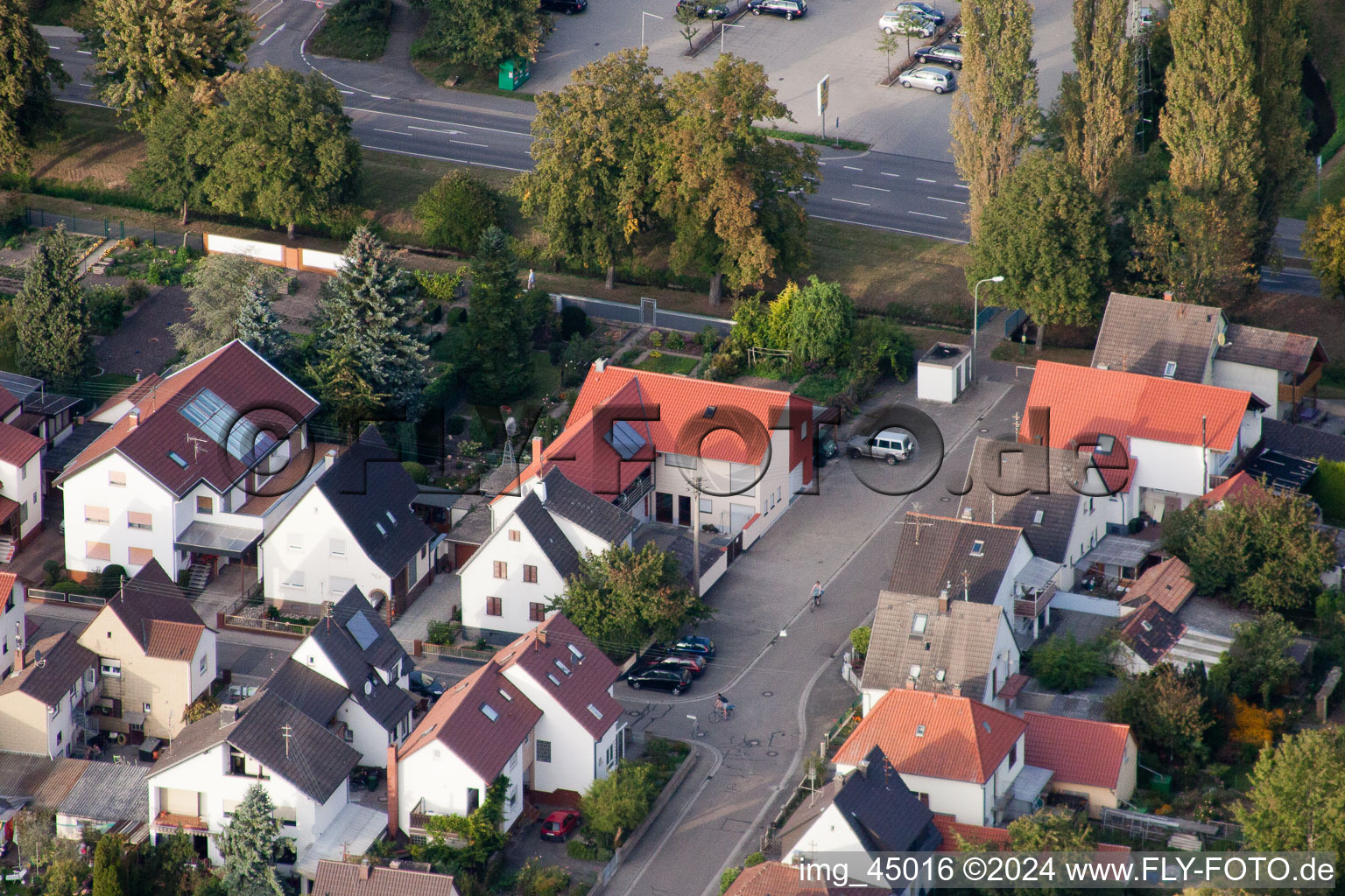 Kandel in the state Rhineland-Palatinate, Germany viewn from the air