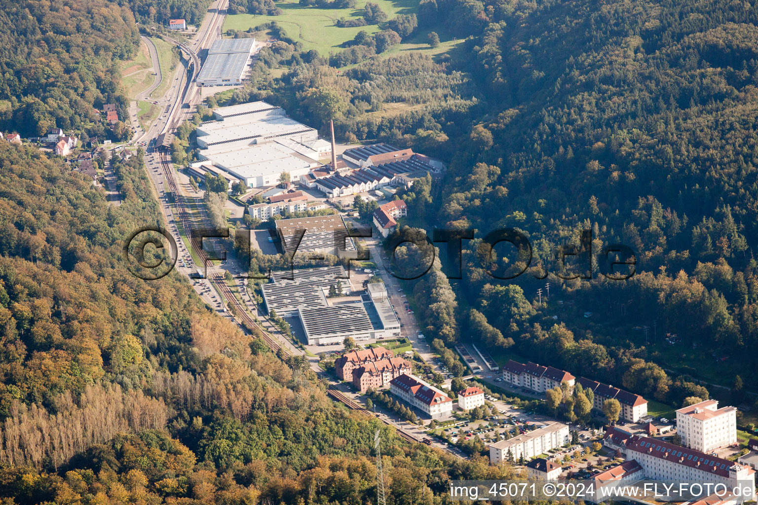 Ettlingen in the state Baden-Wuerttemberg, Germany out of the air