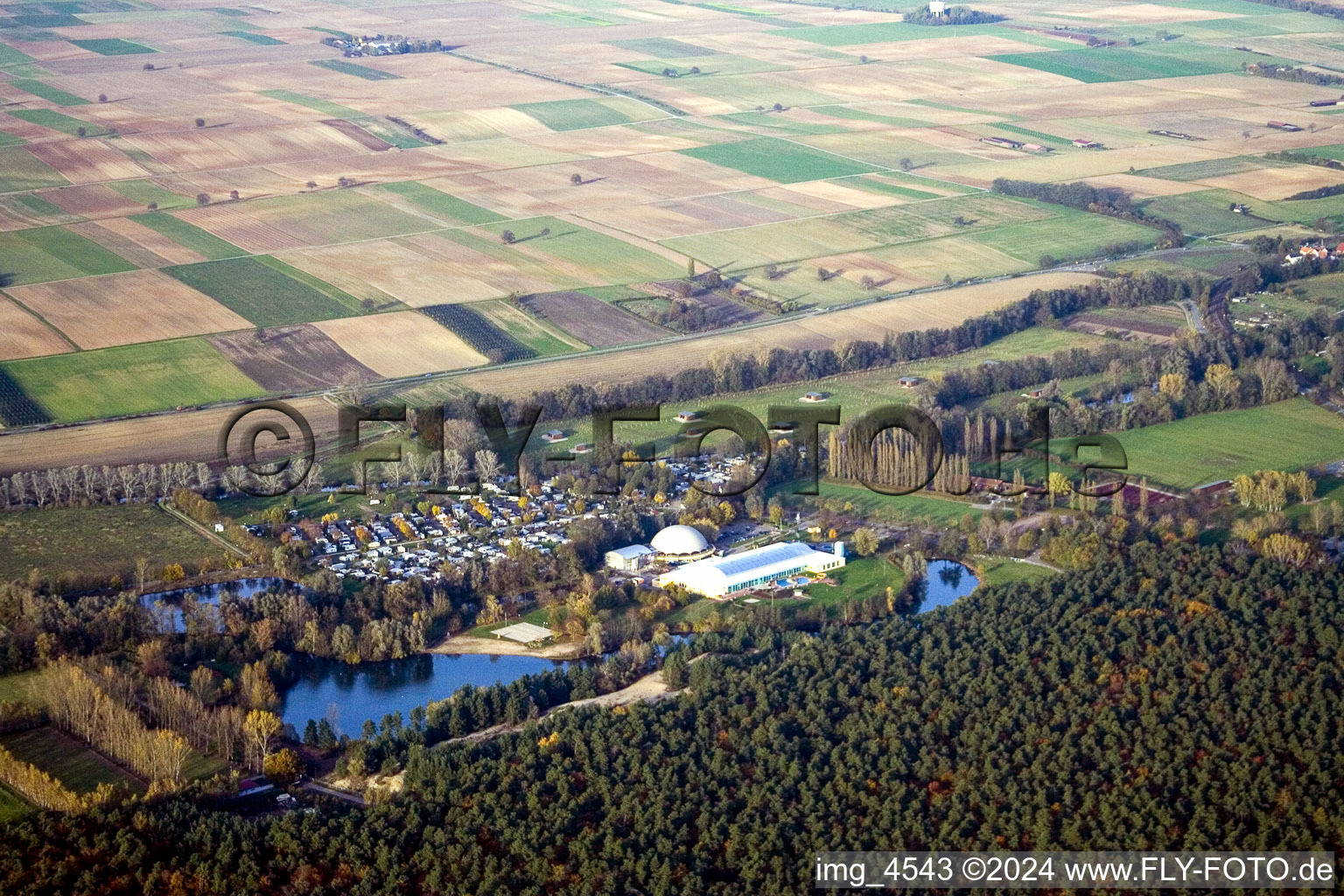 Moby Dick, campsite in Rülzheim in the state Rhineland-Palatinate, Germany