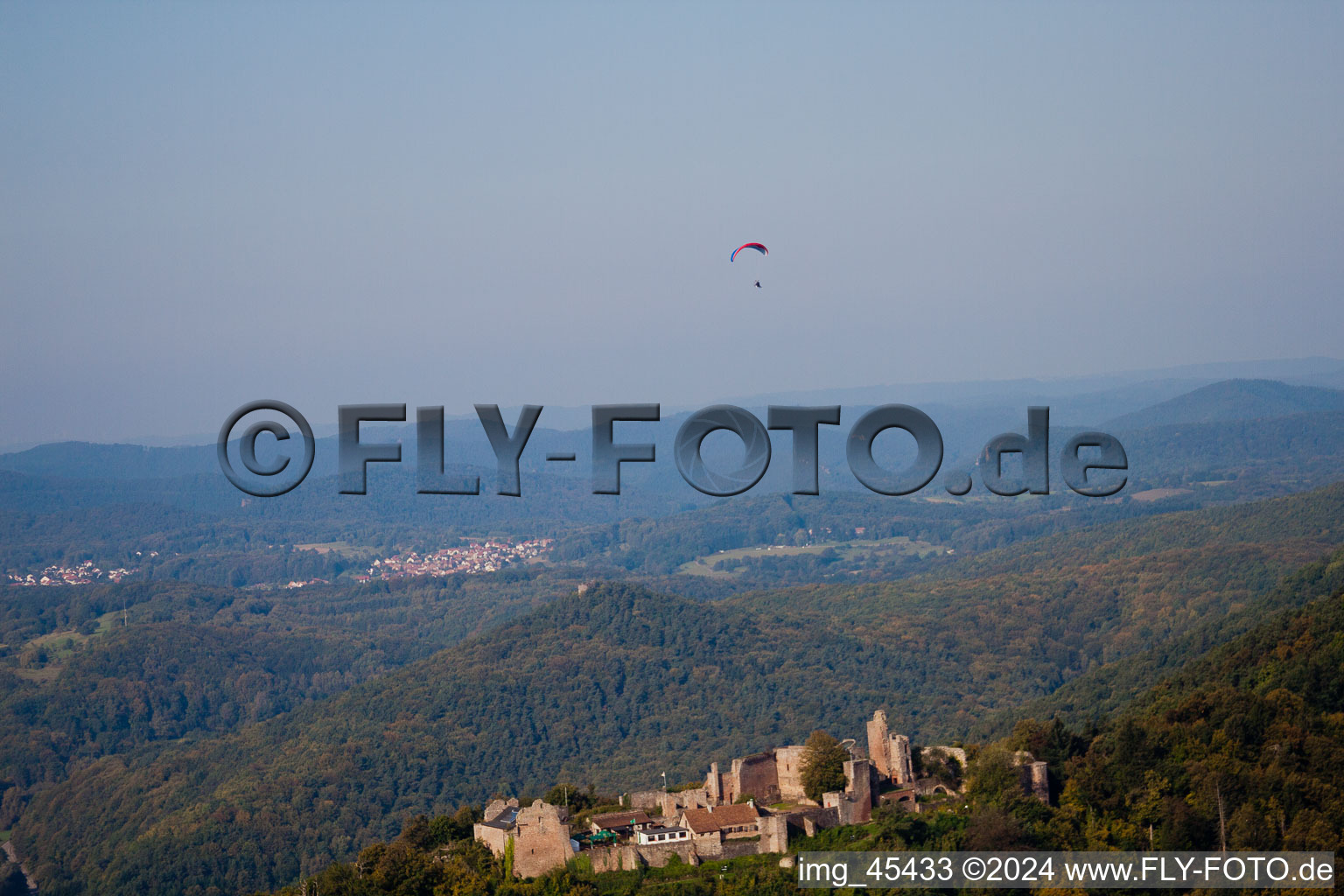 Eschbach in the state Rhineland-Palatinate, Germany seen from above