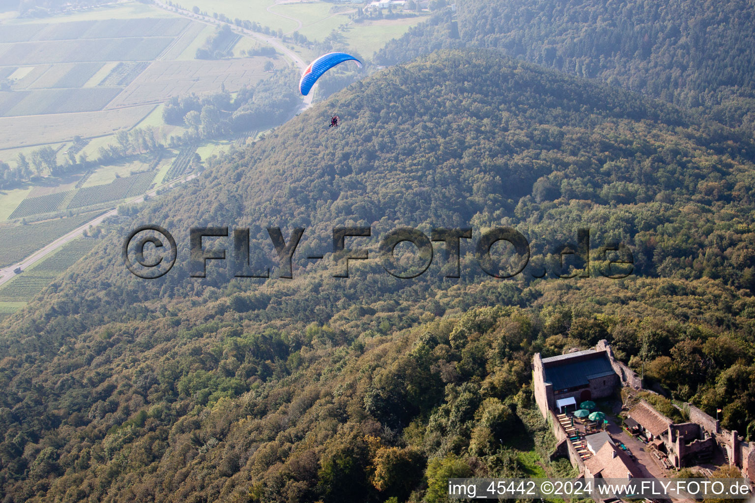 Drone image of Eschbach in the state Rhineland-Palatinate, Germany