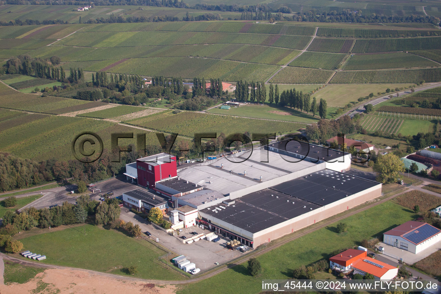 Wine cooperative in Ilbesheim bei Landau in der Pfalz in the state Rhineland-Palatinate, Germany