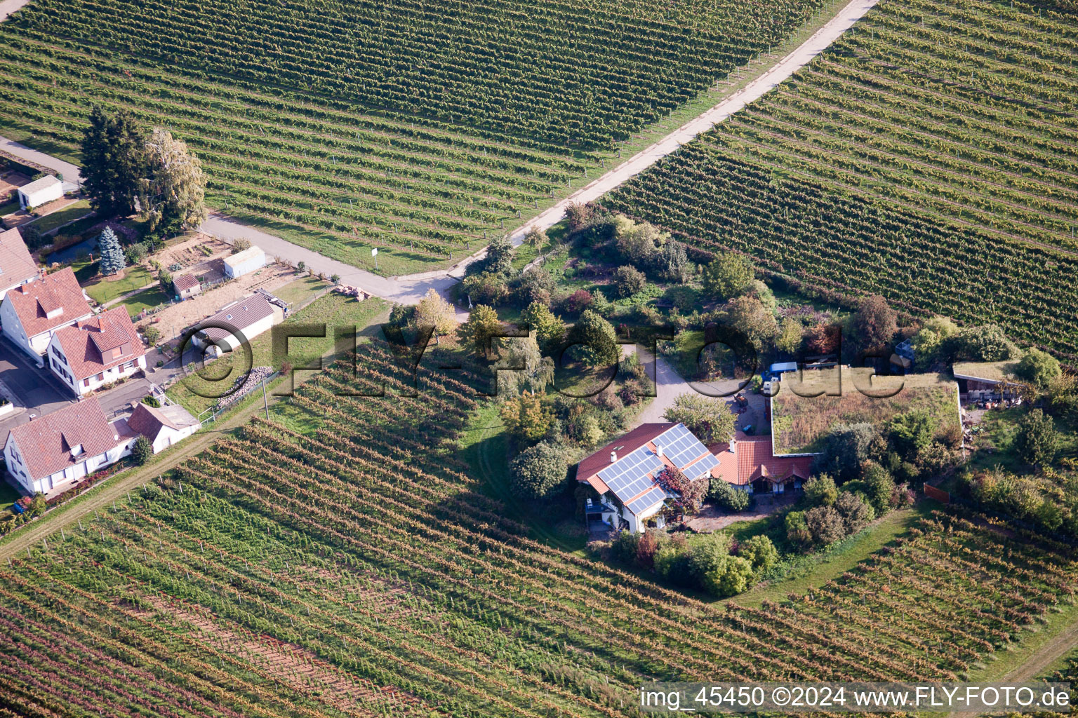 District Mörzheim in Landau in der Pfalz in the state Rhineland-Palatinate, Germany from a drone