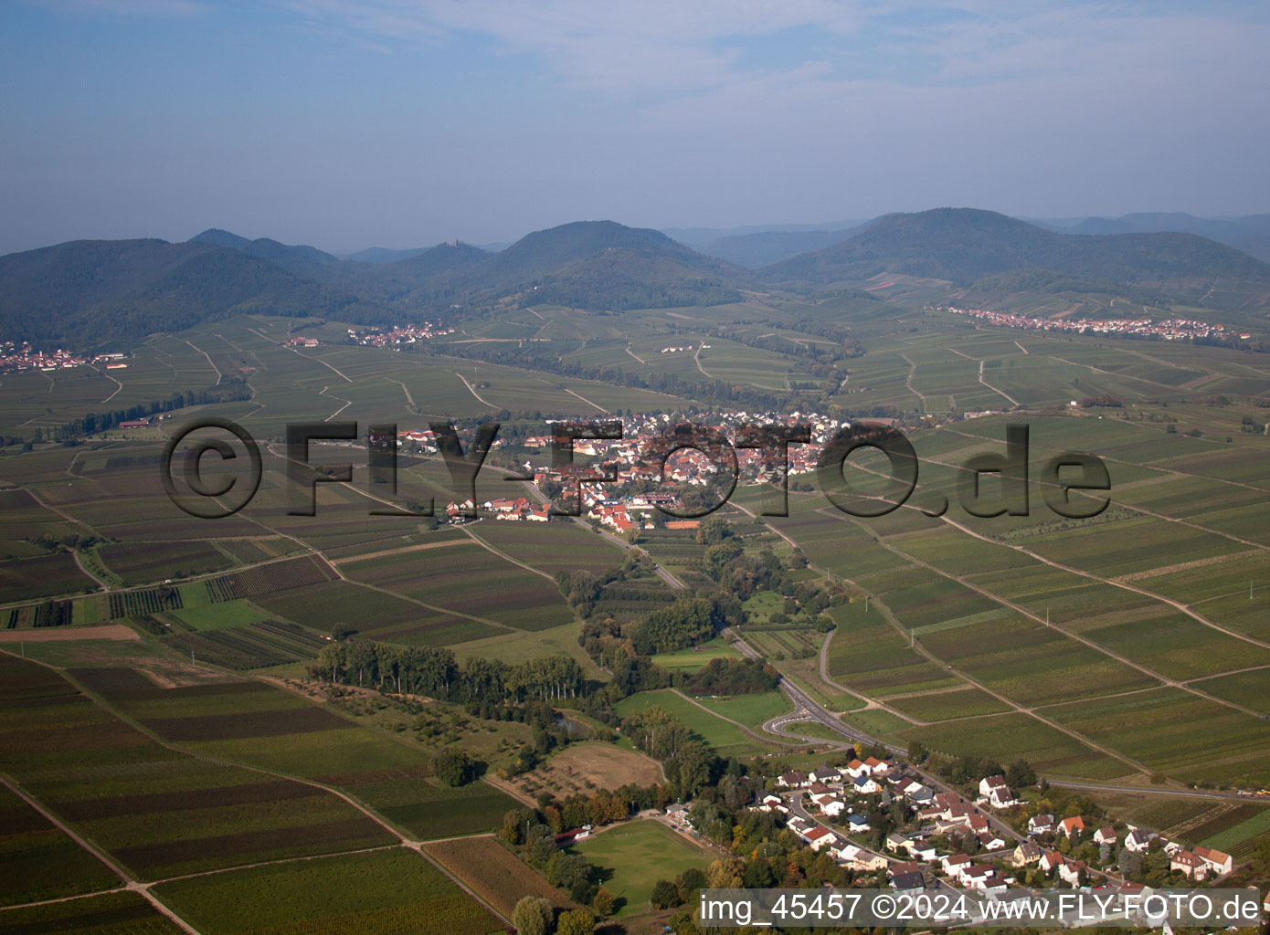 Ilbesheim bei Landau in der Pfalz in the state Rhineland-Palatinate, Germany out of the air