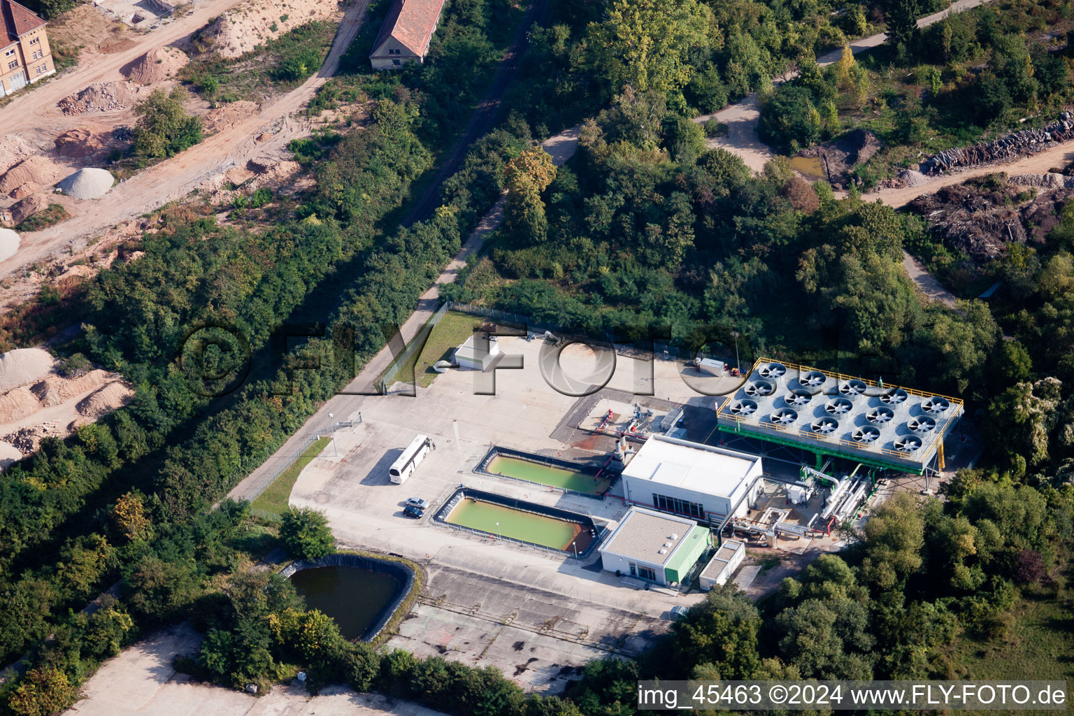 Geothermal system in Landau in der Pfalz in the state Rhineland-Palatinate, Germany