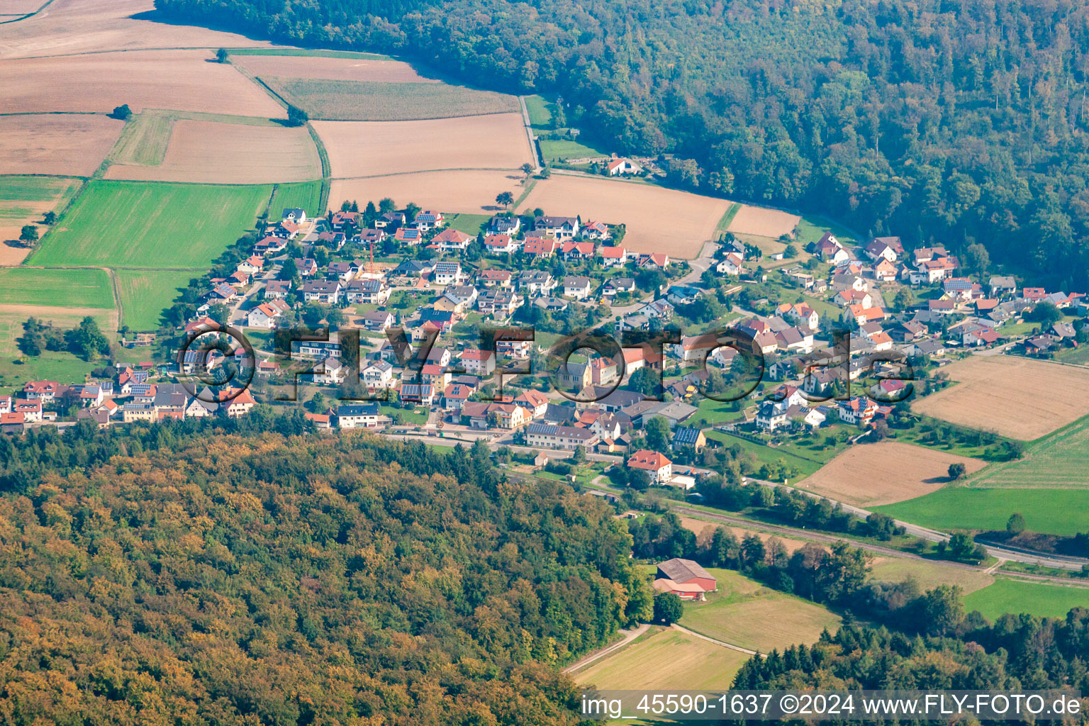 District Helmhof in Neckarbischofsheim in the state Baden-Wuerttemberg, Germany