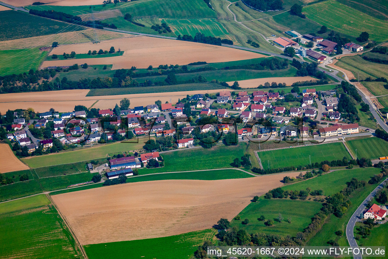 Nelkenstr in the district Sulzbach in Billigheim in the state Baden-Wuerttemberg, Germany